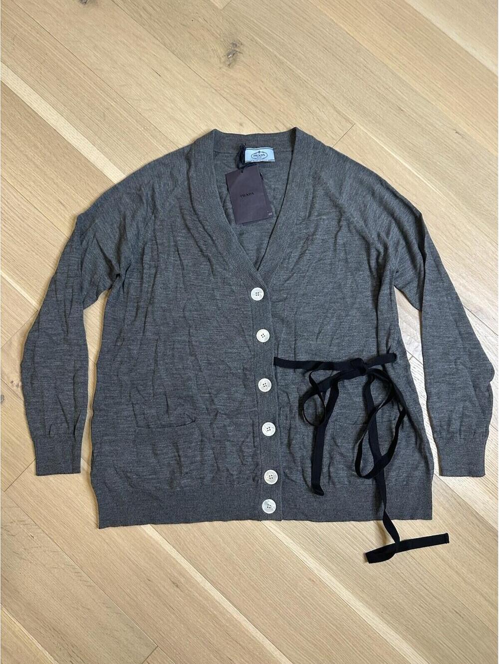 Prada Women’s 100% Virgin Wool Cardigan Size 42
